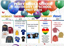 Cebrate the 100th Day of the Week.